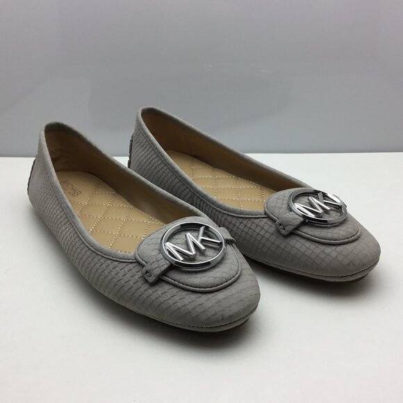 Michael Kors Shoes - Michael Kors Lilac Loafers with Silver Logo Size 8‎